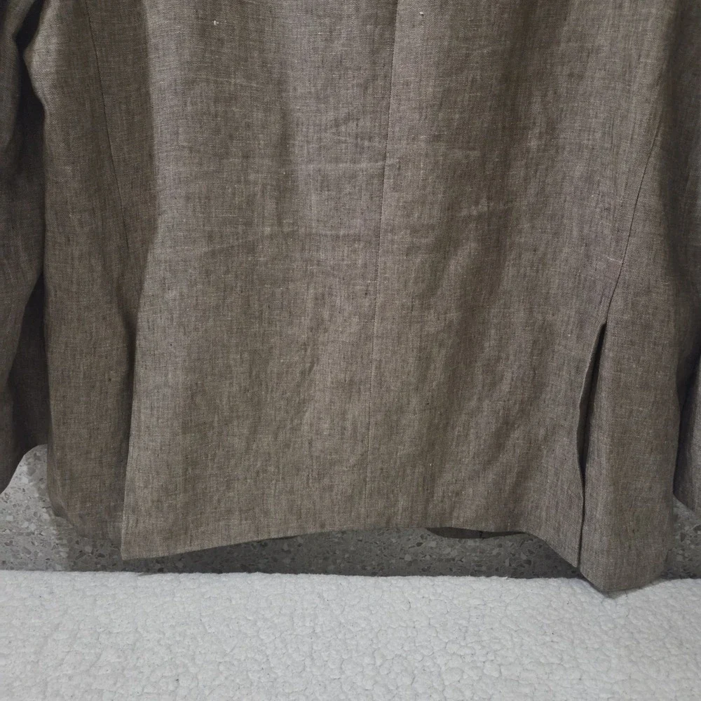 Joseph‎ Abboud Joe 44R Custom Linen Blazer Tan Sport Coat Double Vent 48 Chest